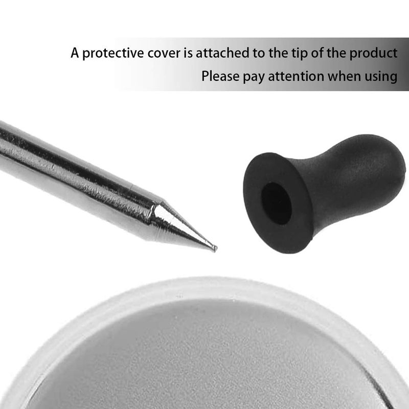 Bluecell BCP 2pcs Silver Color Desk Straight Rod Paper Holder Spike Stick Receipts Check Bill Fork, 5-3/4inches - Image 3
